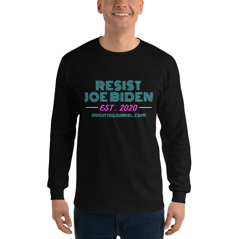 RESIST Joe Biden Men’s Long Sleeve Shirt (BG)