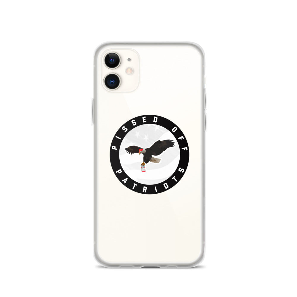 Pissed Off Patriots Logo iPhone Case