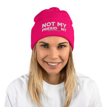 Load image into Gallery viewer, Joe Biden is NOT My President Pom-Pom Beanie
