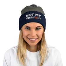 Load image into Gallery viewer, Joe Biden is NOT My President Pom-Pom Beanie

